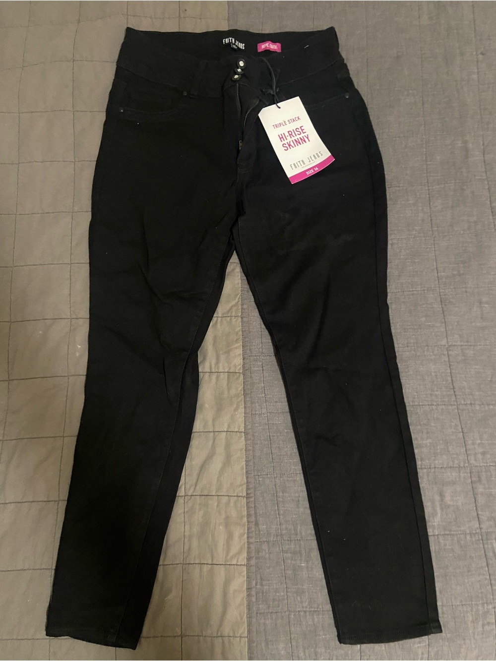 Faith  jeans Hi-Rise Skinny Jeans - Black size 14